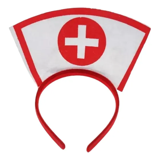 Cintillo Enfermera Halloween, Diadema (talla Unica)