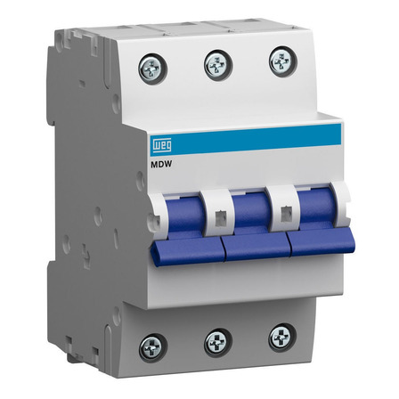 Disjuntor Weg Mdw-c80-3tri 80a Curva C 440vca/250vcc 5ka Disjuntor Weg Mdw-c80-3tri 80a Curva C 440vca/250vcc 5ka