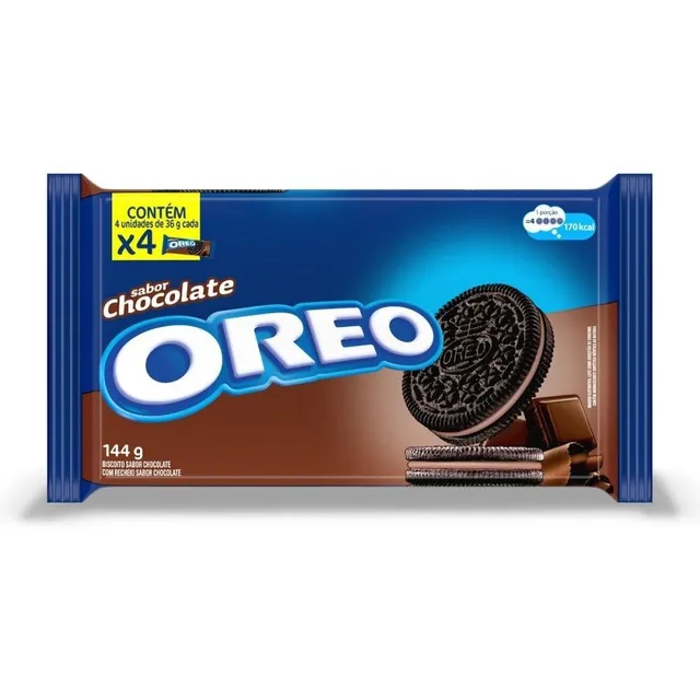 Biscoito Recheado Com Chocolate Oreo 270g Embalagem Econômic