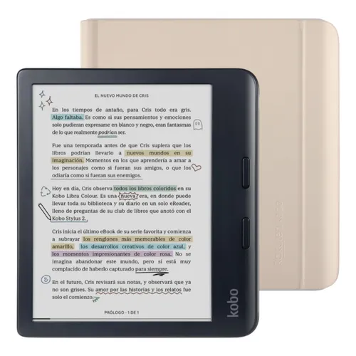 Lector E Reader Kobo Libra Colour Hd 7 - 32gb - Negro | Cuotas sin