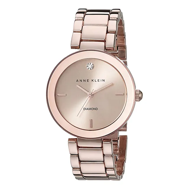 Reloj Anne Klein Mujer Genuine Diamond AK/1362RGRG Dial Bracelet Color de la correa Dorado Color del bisel Dorado Color del fondo Dorado