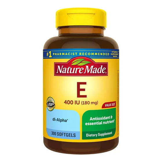 Vitamina E Nature Made 180 Mg (400 Ui) De Dl-alpha 300 Cápsu