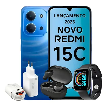 Xiaomi Redmi 15c Dual Sim 256gb 16ram 256gb Com Brindes Top1 Azul
