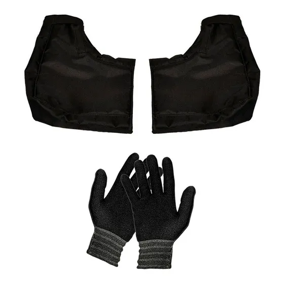 Kit Cubre Manos Impermeables + Guantes 1ra Piel  - Fas Motos