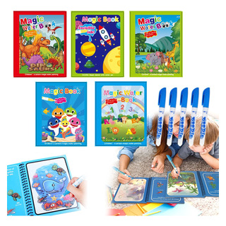 5 Set Reutilizable Magic Agua Pintura Libro Garabatos Niños 5 Set Reutilizable Magic Agua Pintura Libro Garabatos Niños