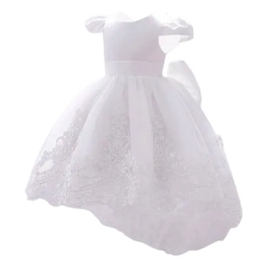 Vestido Fiesta Bebe Con Cola Para Matrimonio, Cumpleaños 