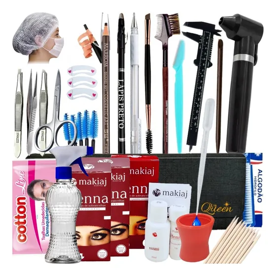 Kit De Designer De Sobrancelha Profissional Completo 