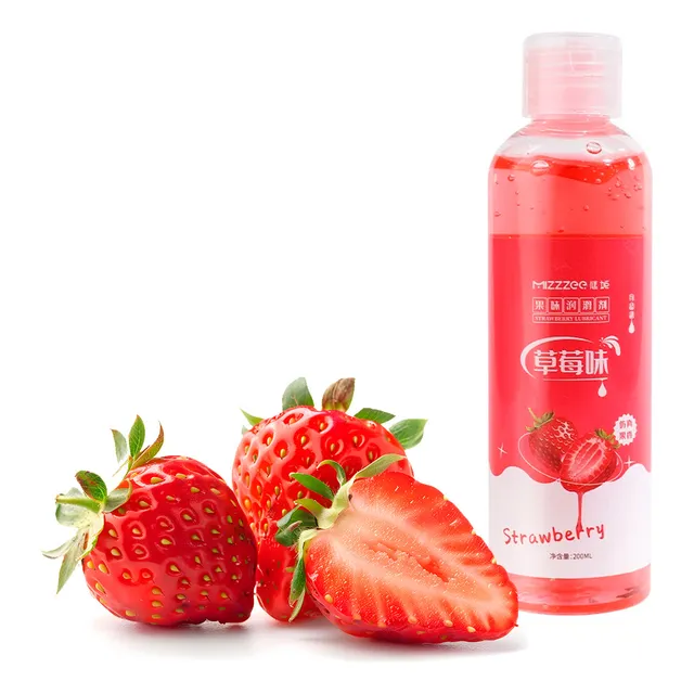 Lubricante Sexual, Sabor Fresa, Gel Íntimo, Tubo De 200ml Sabor Fresa
