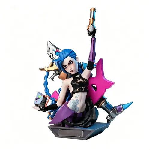 Hot!!! Z ..figura De Lol Arcane Jinx, Coleccionable Oficial