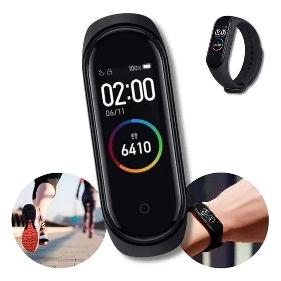 Relógio Inteligente Smartband Pulseira M4 Monitor Sáude Top