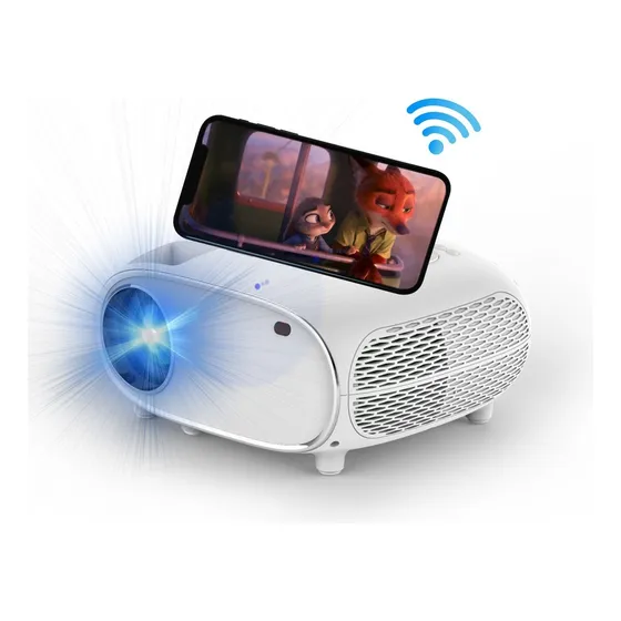 Proyector mini Fopnew Q7 8000lm blanco 127V