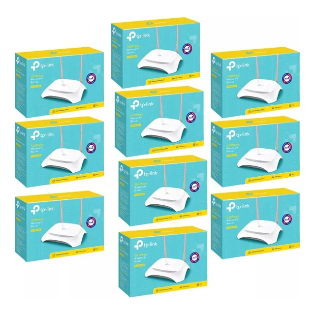 Paquete De 20 Pzas Router Tp-link Tl-wr840n V6, 300 Mbps