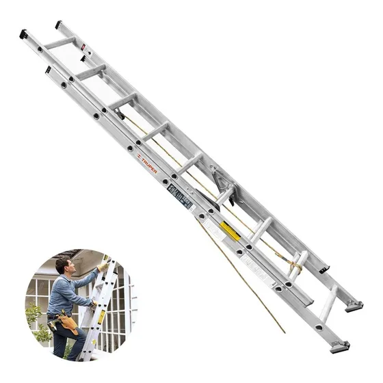 Escalera De Extension 16 Peldaños Truper Oferta 16026