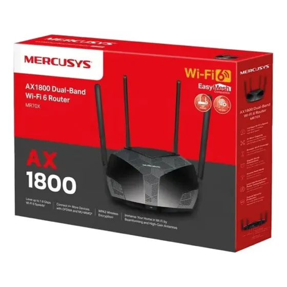 Router Mercusys Mr70x Ax1800 Mr70x Doble Banda