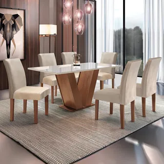 Conjunto Sala De Jantar Mesa Tampo De Vidro 6 Cadeiras Espanha Yescasa Conjunto Sala De Jantar Mesa Tampo De Vidro 6 Cadeiras Espanha Yescasa