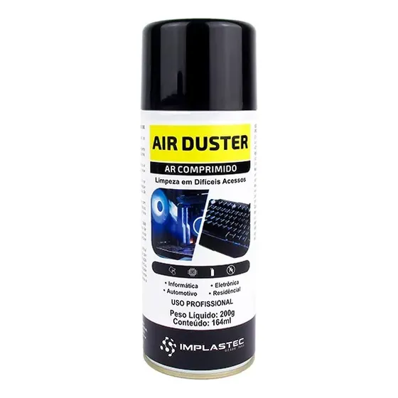 Spray Duster Comprimido Limpeza Cpu, Teclado, Impressoras