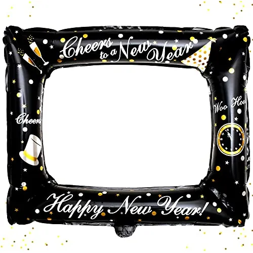New Years Eve Photo Booth Frame Pack Of 2, Nye Inflatab...