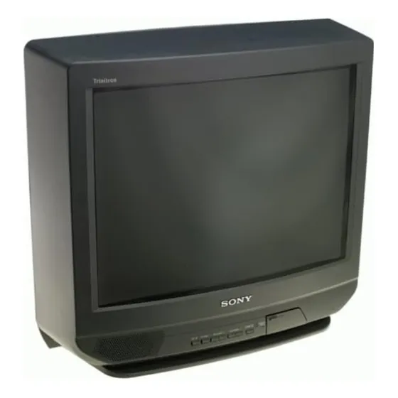 Sony Kv-20s10 Marrón 20  Crt Negro Leer Descripción