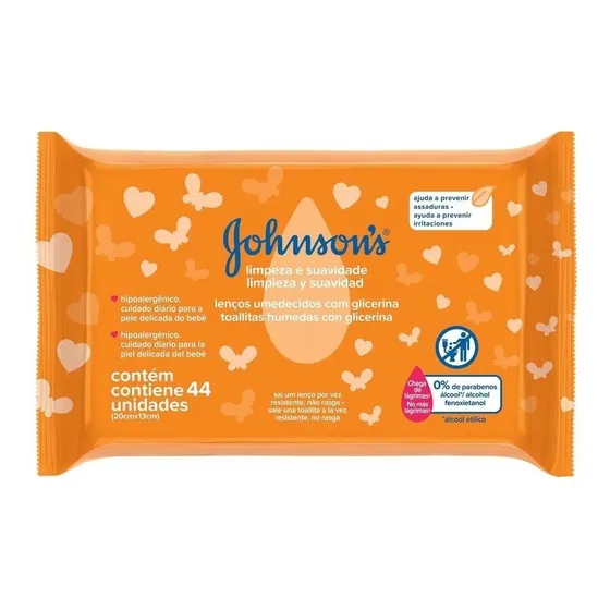 Johnsons Baby Toallas Húmedas 44 Unidades