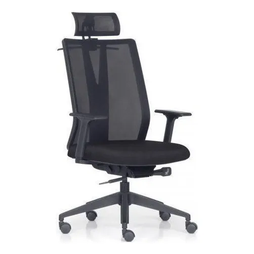 Cadeira Presidente Aditt Com Encosto De Cabeça Ergonômica