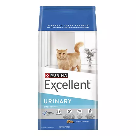 Alimento Excellent Urinary para gato adulto en bolsa de 7.5kg