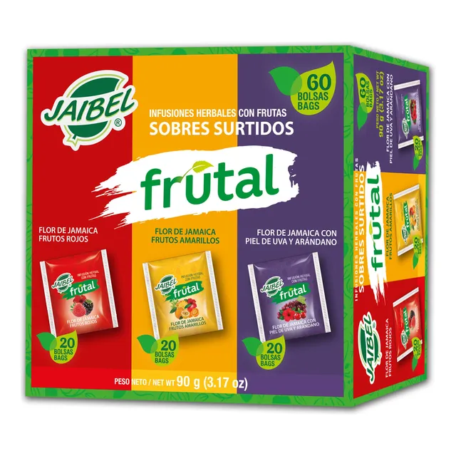 Aromática Jaibel Frutal Surtida Caja X60 Bolsas