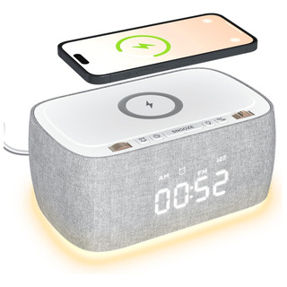 Reloj Despertador Ezvalo Con Carga Inalámbrica, Radio Reloj Reloj Despertador Ezvalo Con Carga Inalámbrica, Radio Reloj