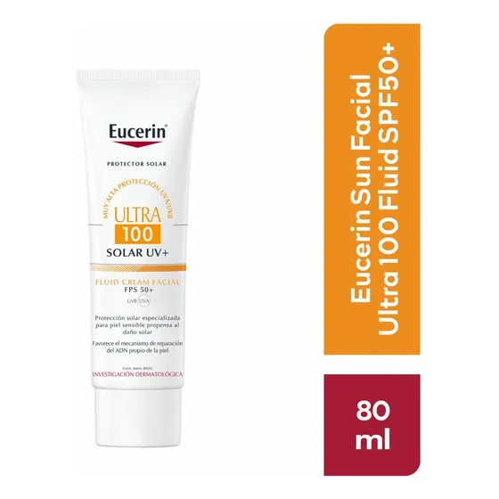 Protector solar Eucerin Ultra 100 50FPS en crema 80mL | Cuotas sin interés