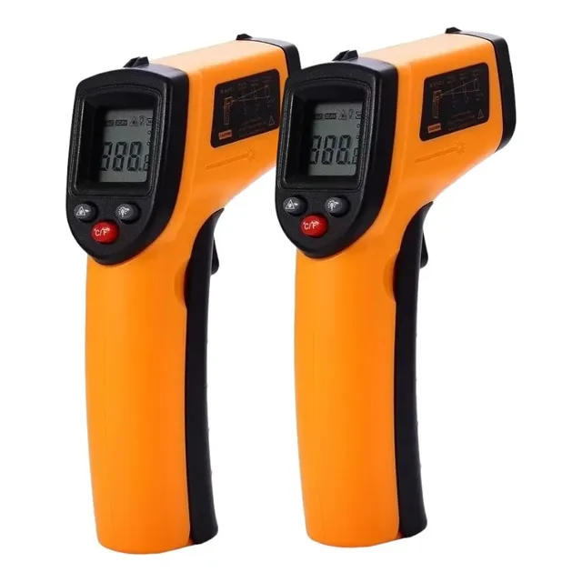 Pack X2 Termometro Industrial Infrarrojo Digital Laser 380°