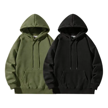 Paquete De 2 Sudaderas Hoodie Capucha Hombre Felpa Gruesa