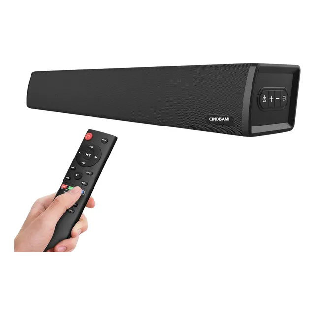 Barra De Sonido Teatro En Casa Bluetooth Coaxial 60w 24 Pulgadas Negro 50hz Control De Bajos Multientrada Usb Control Remoto