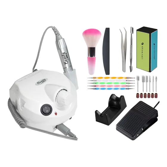 Torno Para Uñas BEAUTY BY SPICA S-300 Manos Pies Manicuria Pedicuria + Accesorios