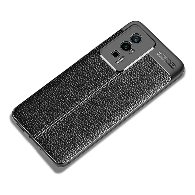 Estuche Protector Fibra Tipo Cuero Para Poco F5 Pro