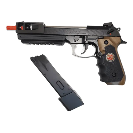 Pistol Airsoft M92 We Biohazard Samurai Edge Gen2 Brown Long