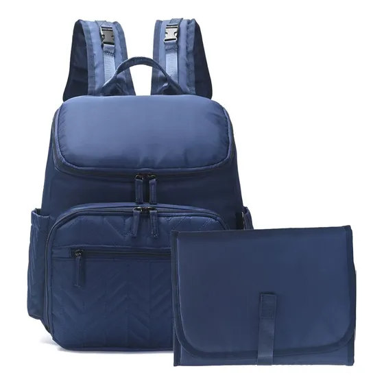 Mochila Maternal Con Cambiador Impermeable Skora Azul Azul