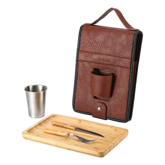 Set Parrilla Asador Con Vaso Terrano