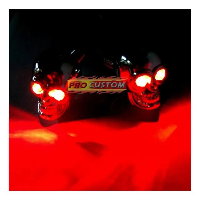 Luz Calavera Led Tornillo Patente Moto Auto Custom Bobber