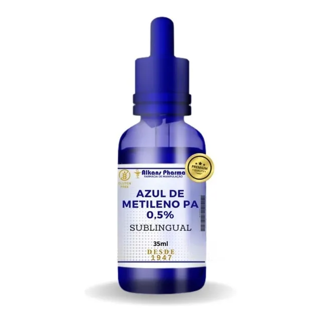 Azul Metileno P.a. 0,5% Sublingual 35ml Só 100 Unidades
