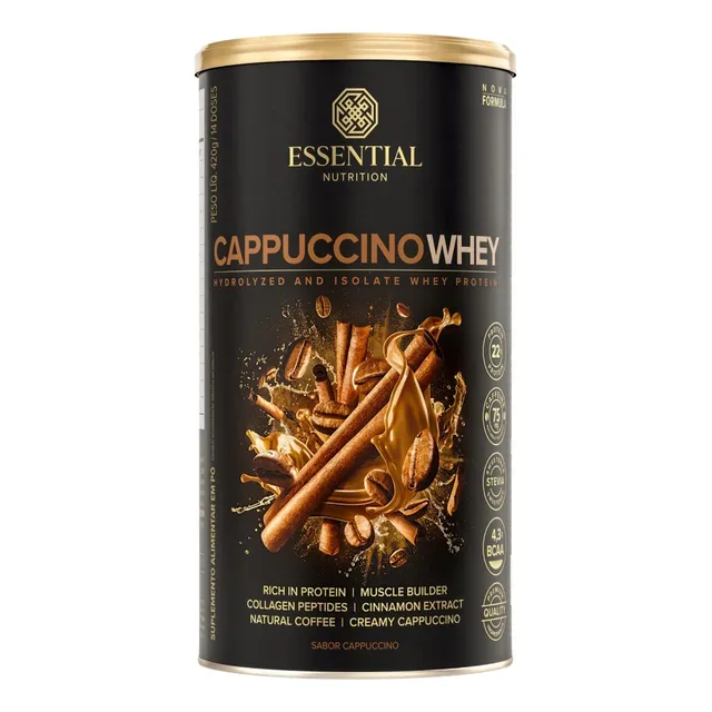 Cappuccino Whey 420g | Essential Nutrition | Pó