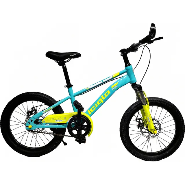 Alemine Bicicleta Infantil Deportiva Para Niños R18 Sport Freno De Disco Color Aqua Tamaño del cuadro 18