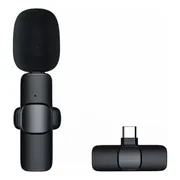 Micrófono Lavalier Solapa Inalámbrico Tipo C Para Celular