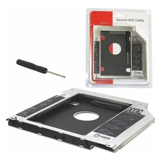 Adaptador Disco Duro Caddy Dvd Hd Ou Ssd 2.5 Sata 9.5mm