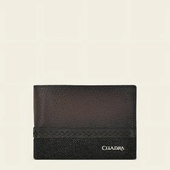 Cartera caballero Cuadra BC012MA mantarraya negro