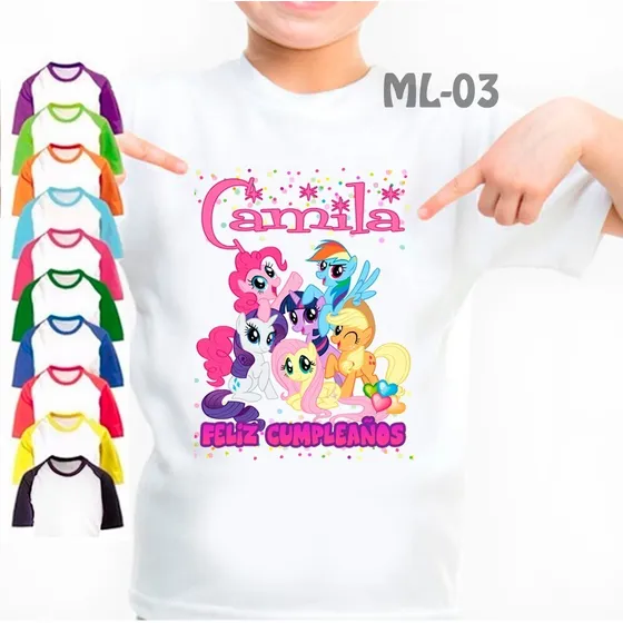 My Little Pony Franela Personalizada Cumpleaño Personalizada