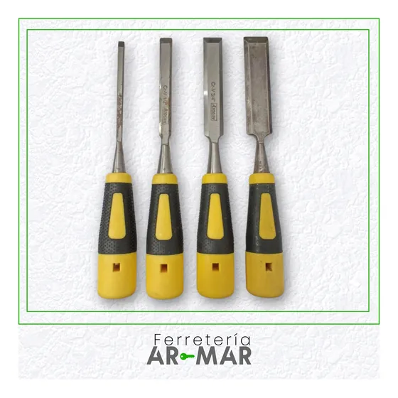 Kit De Cincel Para Madera (4pzs) Atouan (formon)