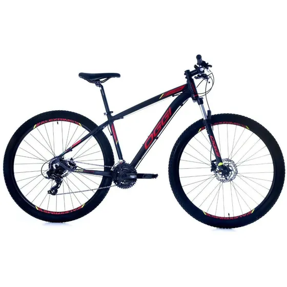 Bicicleta Oggi Hacker Hds Aro 29 24v Hidraulico Verm/amarel