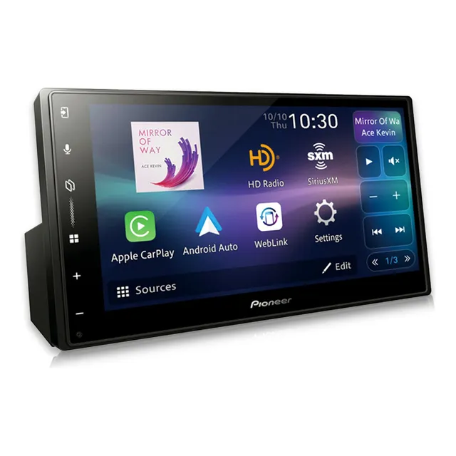 Pantalla 1 Din Pioneer Dmh-w3050nex Carplay Androidauto Wifi Color Negro