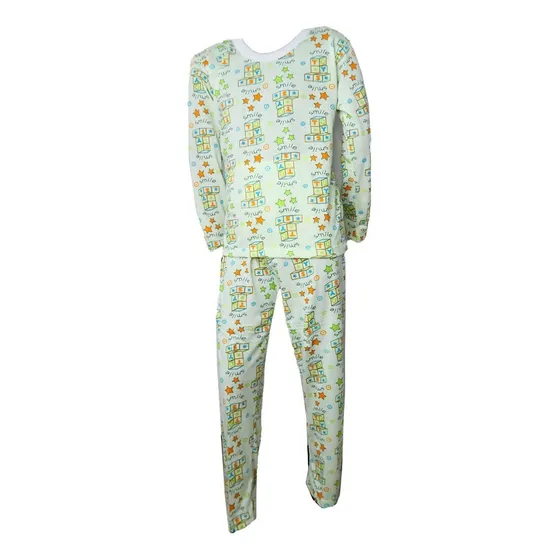 Pijama Completa De Niña 2 Piezas Manga Larga Creciones Boby 