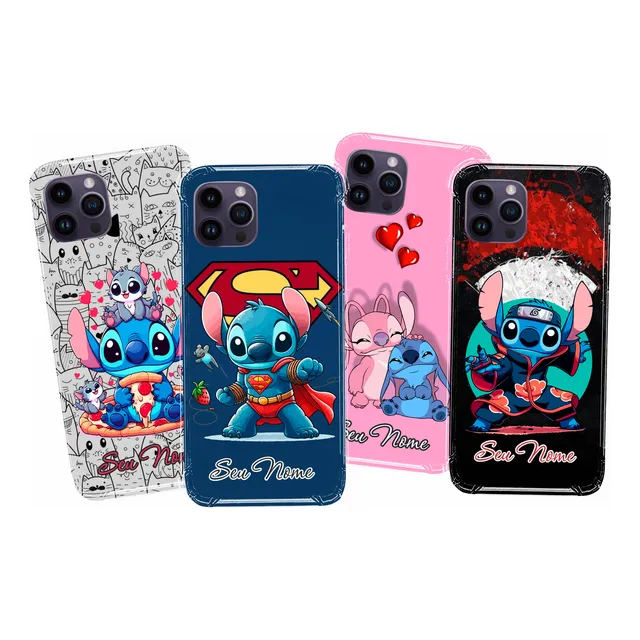 Capa Capinha Personalizada Com Nome Lilo Stitch Para Celular