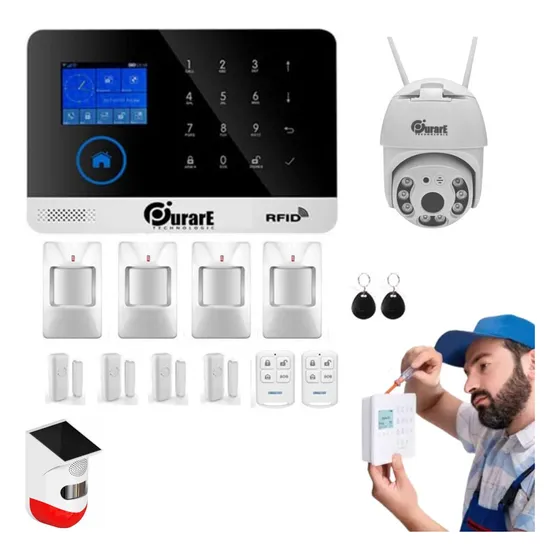 Kit Alarma + Camara Instalada Casa Wifi Sin Contrato Hoy !